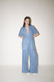 Pantalone a palazzo denim