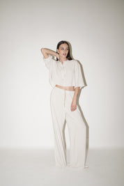 Pantalone lungo gessato