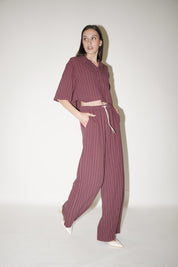 Pantalone lungo gessato