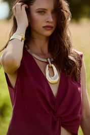 Blusa incrociata